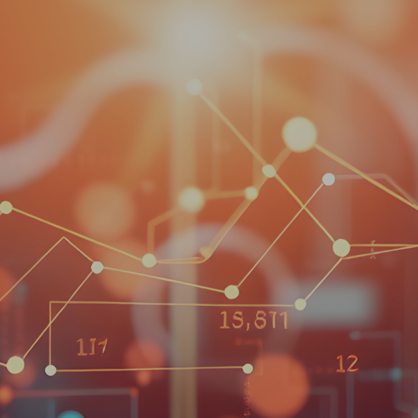 Abstract visualisation of high-speed data processing and database performance, representing database modernisation